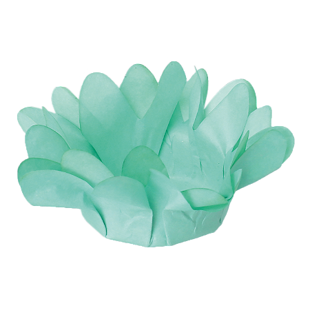 Forminha p/ Doces Margaridinha Verde Bebê 30Un