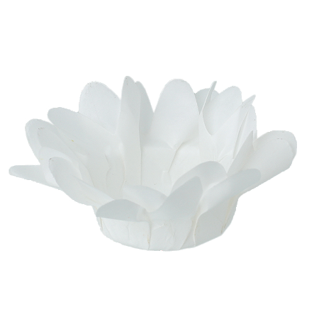 Forminha p/ Doces Margaridinha Branco 30un