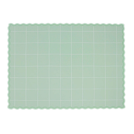 Jogo Americano Vichy Xadrez Verde Claro 35x26cm - 5un