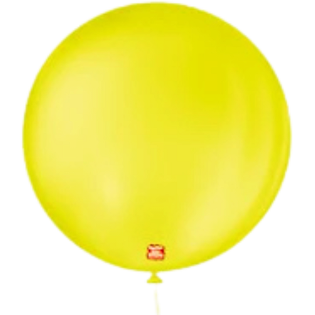 Balão 5 polegadas Redondo Amarelo Citrino 50 un. São Roque