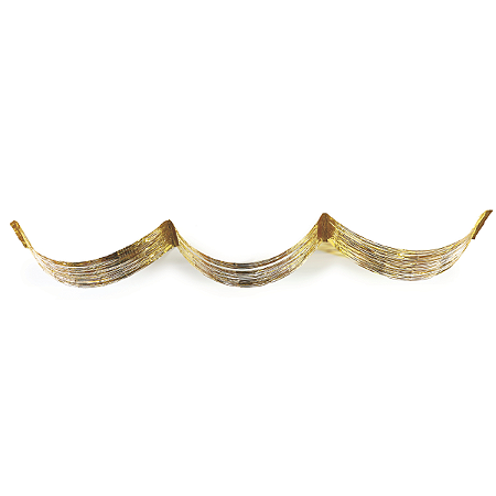 Cortina Metalizada Romana De Teto Dourado 4,5mx30cm 1Un