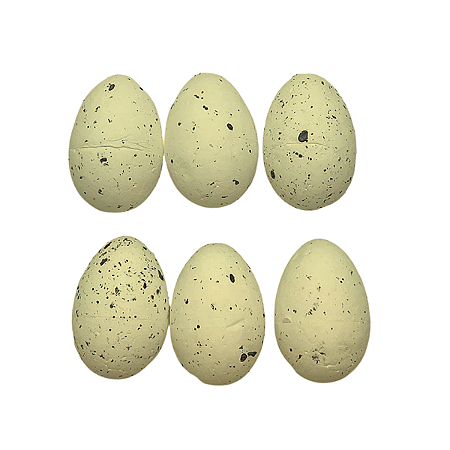 Enfeite Decorativo Mini Ovos Amarelo 15 Un