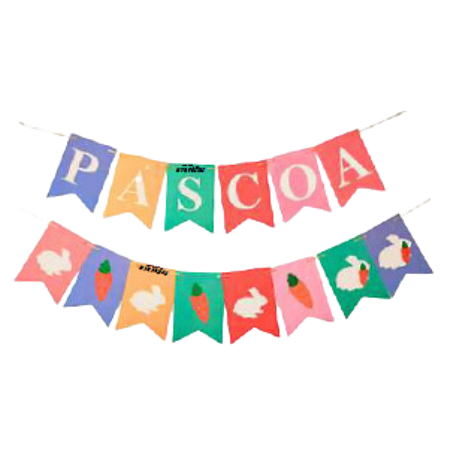 Faixa Decorativa Páscoa Colorido