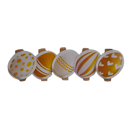Mini Pregador Ovinhos Amarelo Páscoa 8un