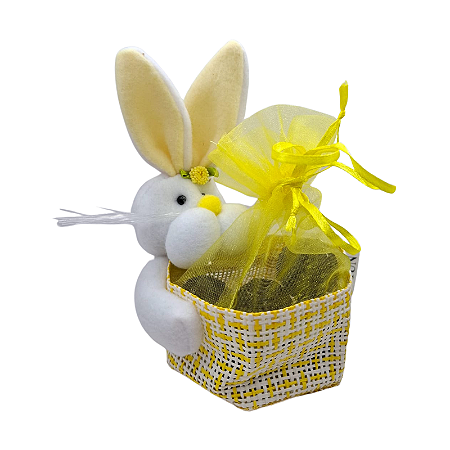 Cestinha Coelho Amarelo