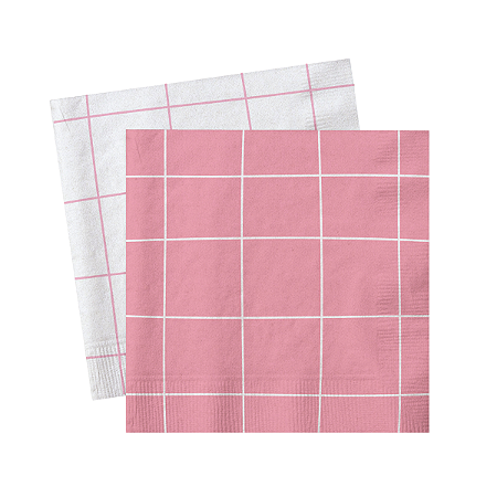 Guardanapo Happy Moments Rosa Chiclete 24,5x24,5 c/20 folhas