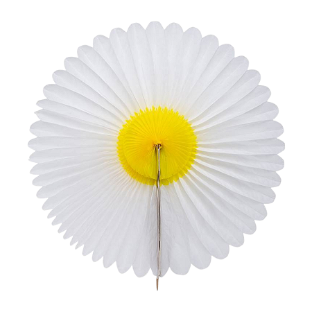 Margarida de Papel Colméia G 48cm 1un
