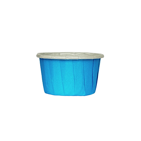 Mini Forminhas para Cupcake Forneaveis Azul Clara Lisa 20Un