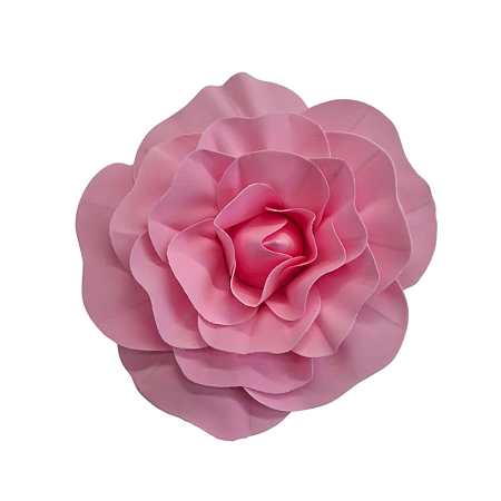 Flor Decorativa P/ Painel Rosa Claro 30cm 1un