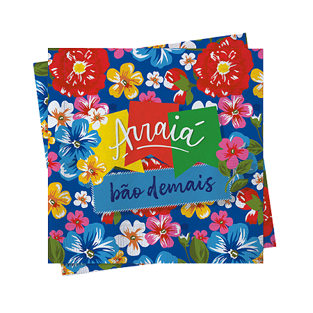 Guardanapo Festa Junina Arraiá Bão Demais 24,5x24,5cm 20Un