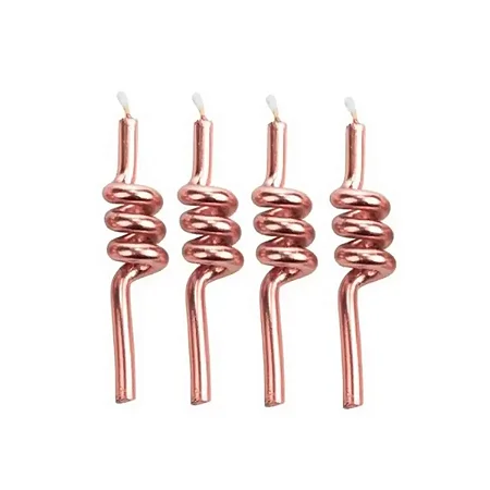 Vela Tubo Rose Gold 04 un. Silver