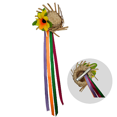 Presilha Chapeuzinho de Palha Festa Junina Arraiá