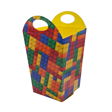 Cachepô Bloquinhos Lego Colorido 10Un