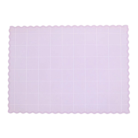Jogo Americano Vichy Xadrez Lilás 35x26cm 5Un