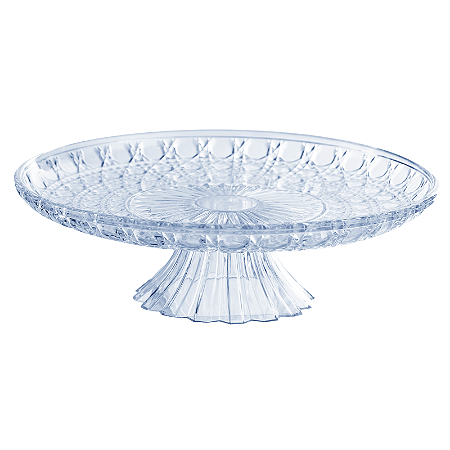 Boleira Lapidada Cristal Transparente 22,5cm 1Un
