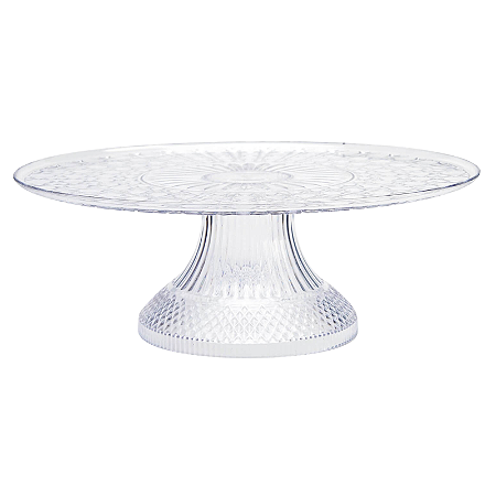 Boleira Lapidada Cristal Transparente 30cm 1Un