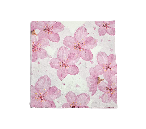 Guardanapo Papel Folha Dupla Flores Jasmine 33x33cm 20Un