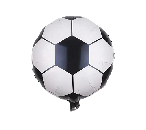 Balão Metalizado Bola de Futebol 45x45cm 1Un