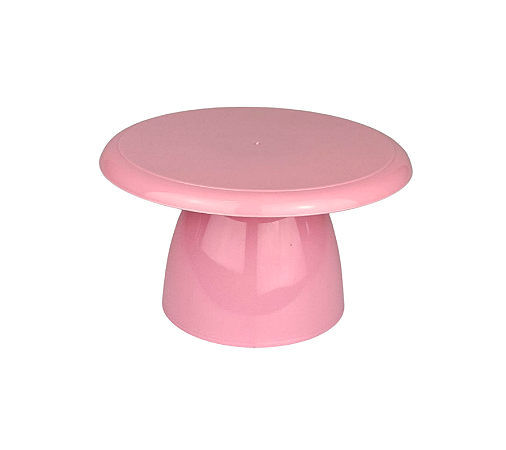 Boleira Cogumelo Pequena Rosa Bebê 18x10,5cm 1Un