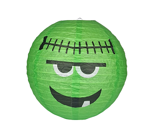 Enfeite Decorativo Lanterna Papel Frankenstein Halloween 1Un
