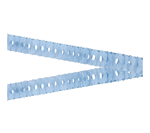 Guirlanda Mola de Papel Azul Jeans