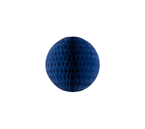 Globo Colmeia de papel tamanho P 11cm - Azul Espacial 1Un