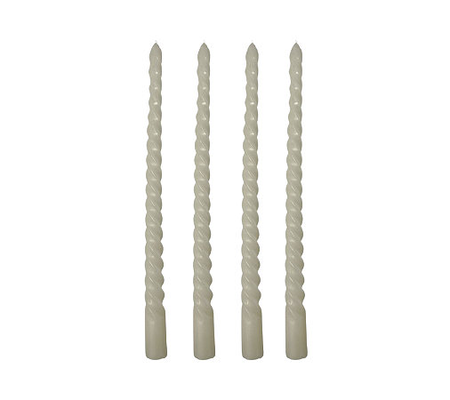 Vela Decorativa Natalina Branco - 4 Un