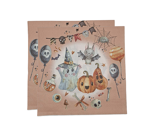 Guardanapo De Papel Estampa Halloween  33x33cm 20Un