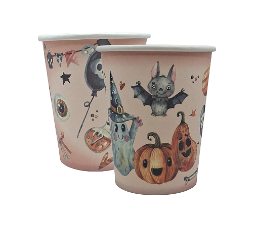 Copo Papel Festa Halloween 270ml 10Un
