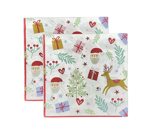 Guardanapo de Papel Estampa Natal 33x32cm 20Un