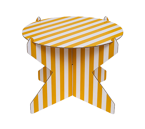 Boleira M - Listra Amarelo Queimado 20cm / altura 15cm