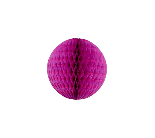 Globo Colmeia de papel tamanho P 11cm - Rosa Orquidea 1Un