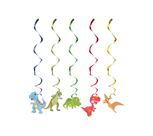 Faixa Decorativa Espiral Dinossauros Divertidos