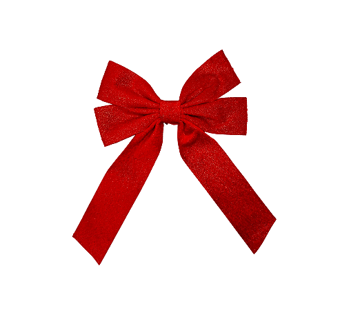 Enfeite Decorativo Laço Vermelho Natal 1Un
