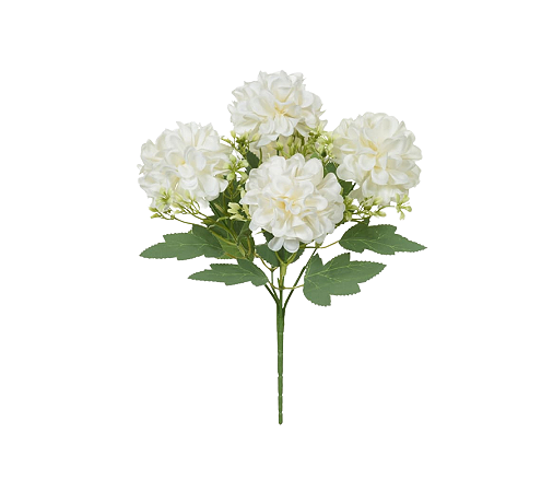 Flor Artificial Decorativa Branco 30cm 1Un