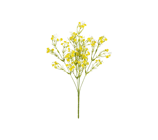 Flor Artificial Decorativa Carinho de Mãe Amarela 35cm 1Un