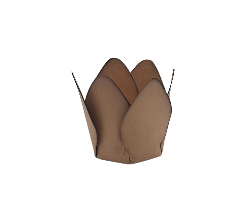 Forminha P/ Doces Tulipa Coffe 30Un
