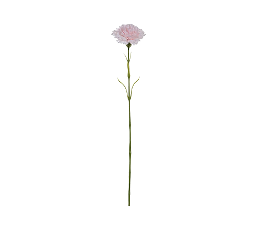 Flor Artifical Decorativa Cravo Rosa 58cm 1un