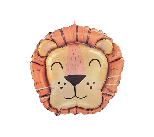 Balão Metalizado Leão Leãozinho Safari 81x76cm 1Un