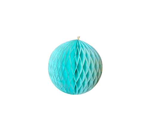 Globo Colmeia de papel tamanho P 11cm - Verde Acqua 1Un
