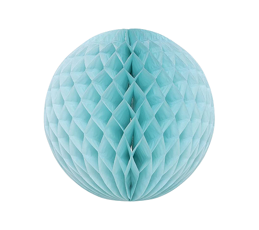 Globo Colmeia de papel tamanho GG 35cm - Acqua 1Un