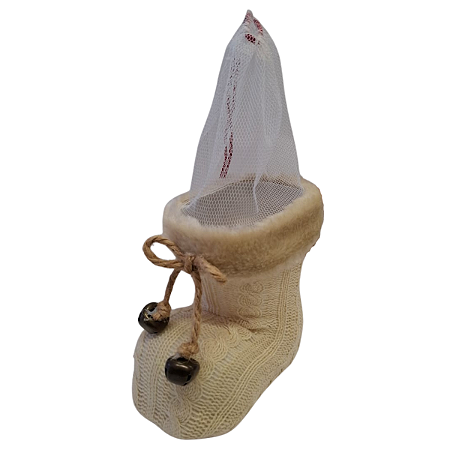 Enfeite Decorativo Natal Bota/ Meia Noel Natalina Nude 1Un