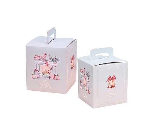 Caixa Para Panetone Fechada Doce Natal 1Un