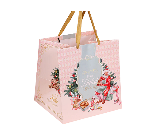Sacola Grande Panetone Presentes Doce Natal Papai Noel 1Un