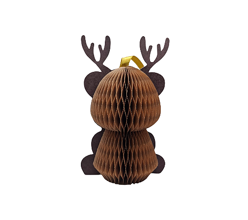 Enfeite Decorativo De Papel Rena Natal 1Un