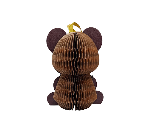 Enfeite Decorativo De Papel Ursinho Natal 1Un