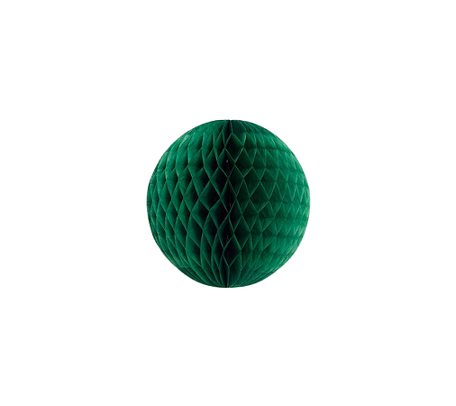 Globo Colmeia de papel tamanho P 11cm - Verde Folha 1Un