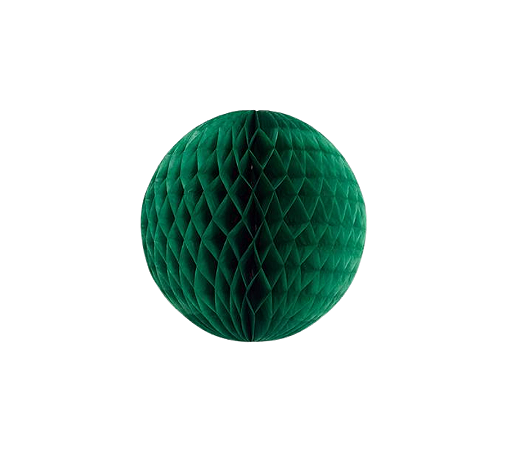 Globo Colmeia de papel tamanho M 17cm Verde Folha 1un