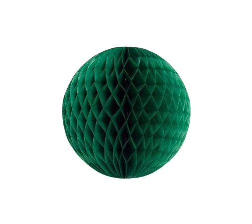 Globo Colmeia de papel tamanho G 24cm - Verde Folha 1Un
