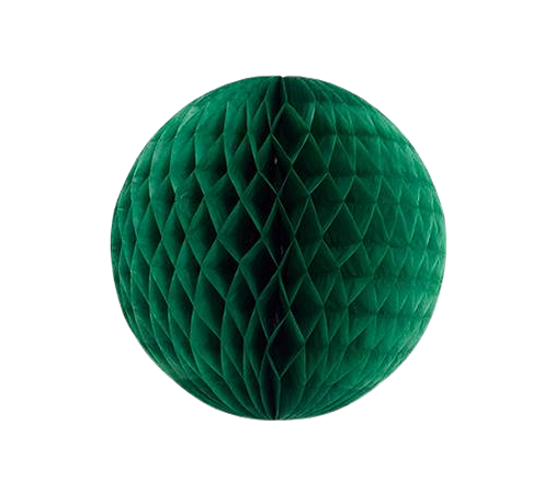Globo Colmeia de papel tamanho GG 35cm - Verde Folha 1Un